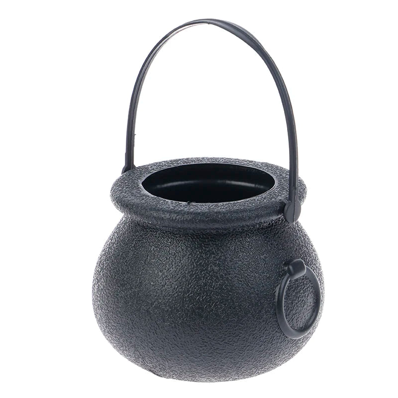 New 1PCS Halloween Candy Pot Halloween Cauldron Novelty Halloween Bucket Ornament Witch Toy Candy Gift Box