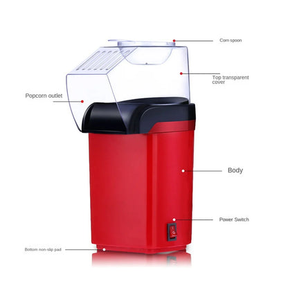 Popcorn Makers Mini Popcorn Machine Electric Household Appliance Machine Fully Automatic Popcorn Machine for Home Kitchen